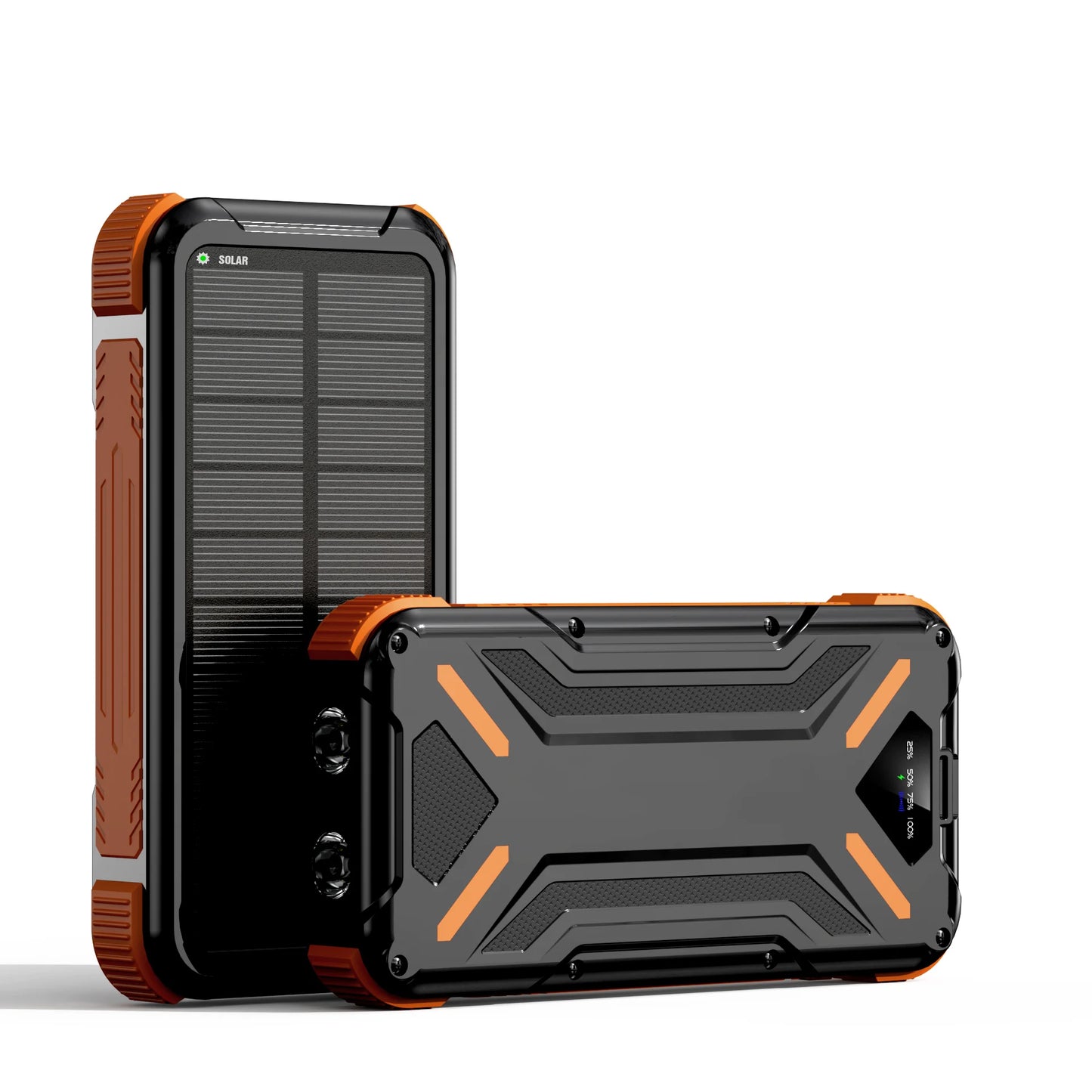 36000mAh Solar Power Bank With Dual USB Outputs And USB-C