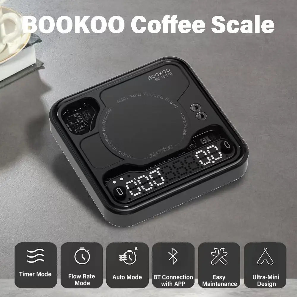 Digital Coffee Scale With Timer Bluetooth USB C Rechargeable
