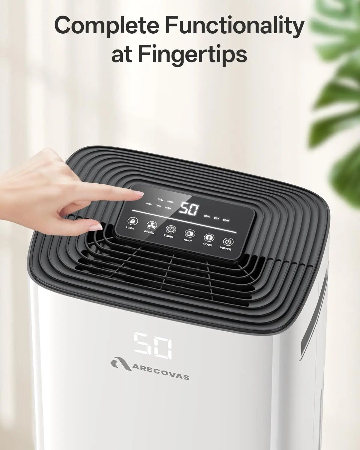 XMSJ Dehumidifier Basements And Large Rooms With Drain