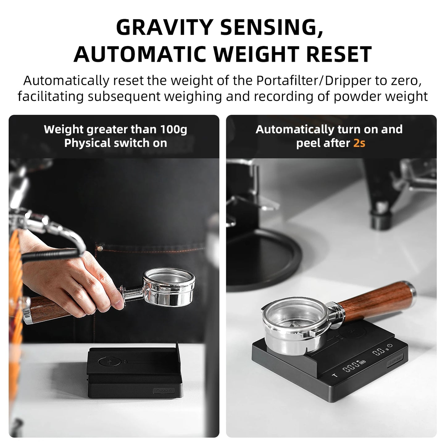 MHW-3BOMBER Rechargeable Coffee Scale With Timer 0.1g Precision