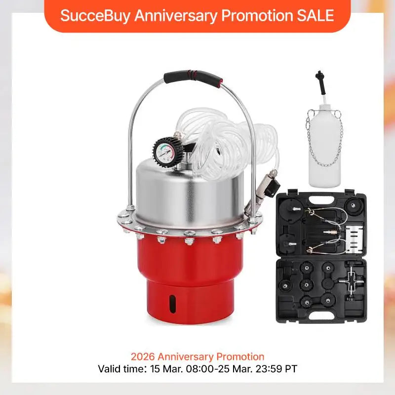 SucceBuy Pneumatic Brake Bleeder Kit For Brake And Clutch System