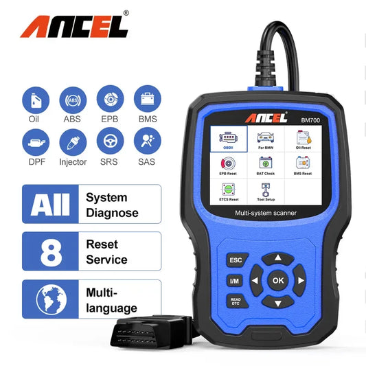Ancel BM700 Pro All System OBD2 Scanner for BMW Diagnostics