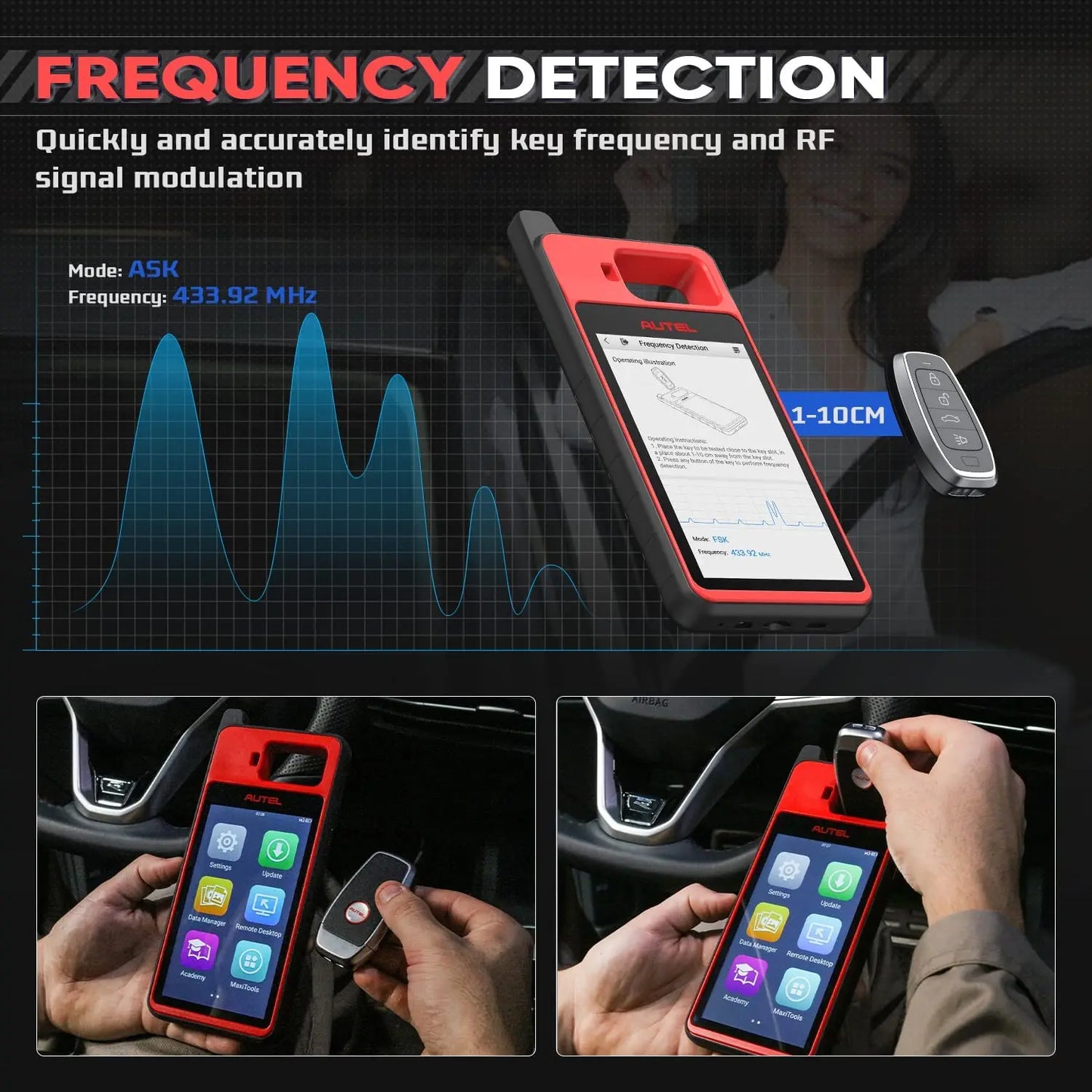 Autel MaxiIM KM100 Key Fob Programmer and Immobilizer Tool