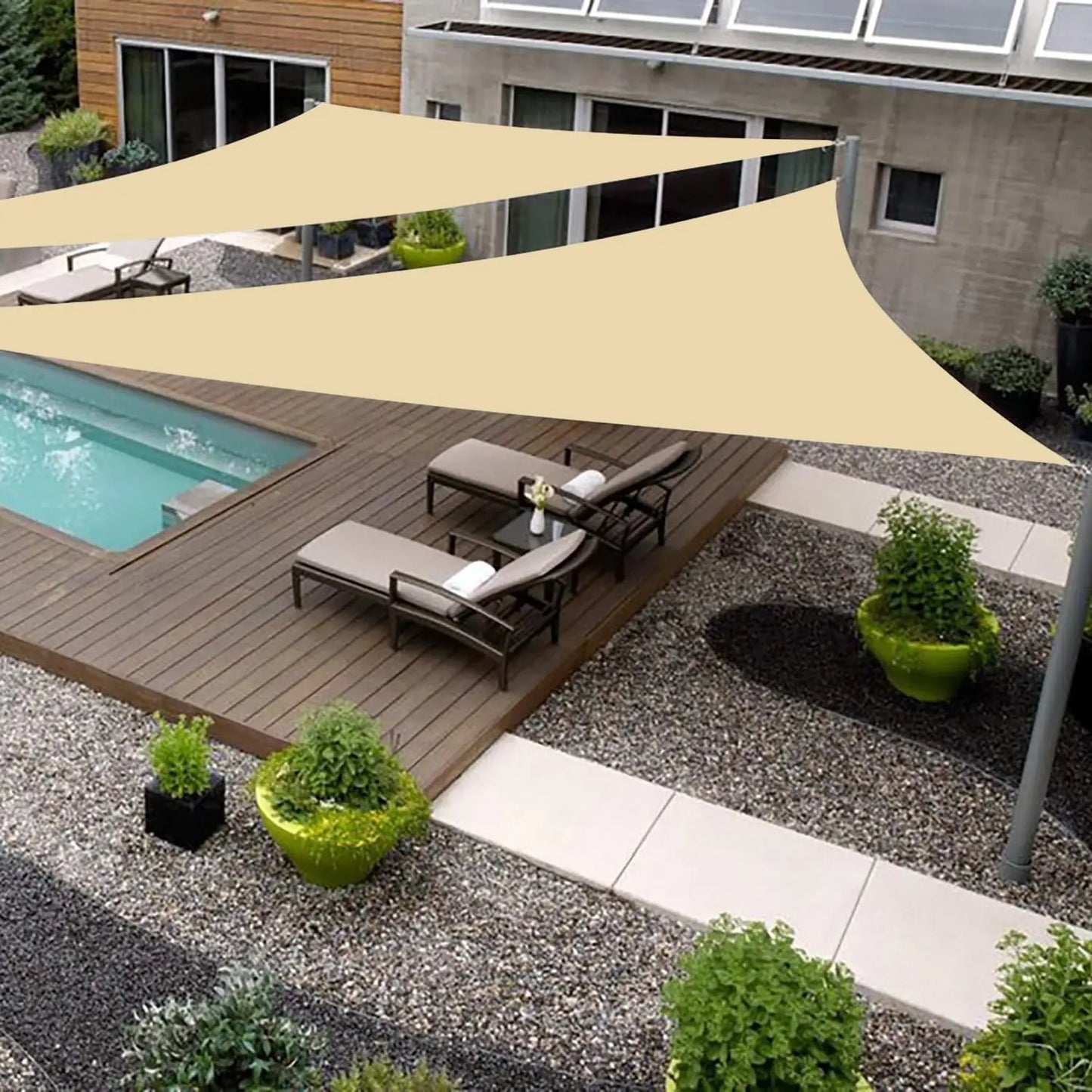 Shade Sail T28 HDPE UV Block For Patio Garden Durable