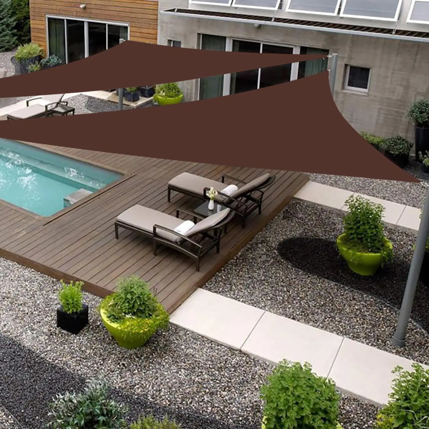 Shade Sail T28 HDPE UV Block For Patio Garden Durable