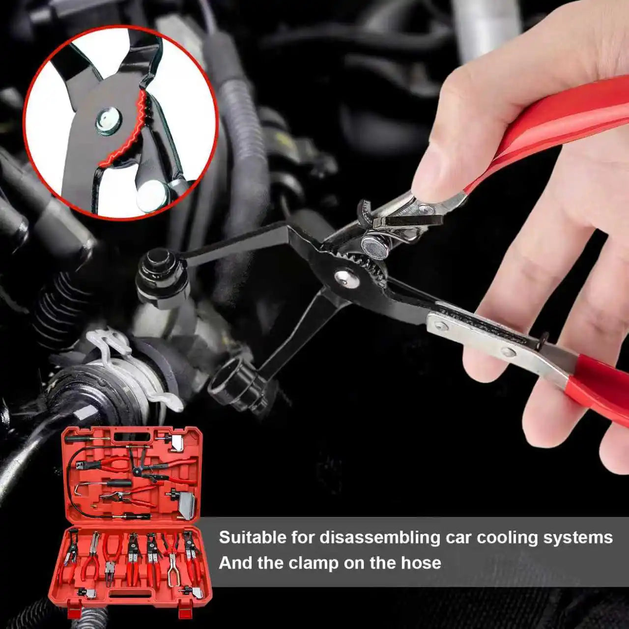 NIUXIANGDIY Hose Clamp Pliers Tool Set 16Pcs For Automotive