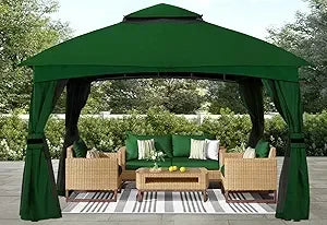 XMSJ Outdoor Gazebo With Mosquito Netting For Patio And Garden