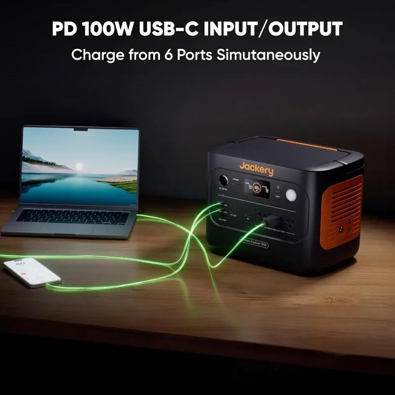 Solar Generator 1000 V2 1070Wh Portable Power Station LiFePO4 Battery