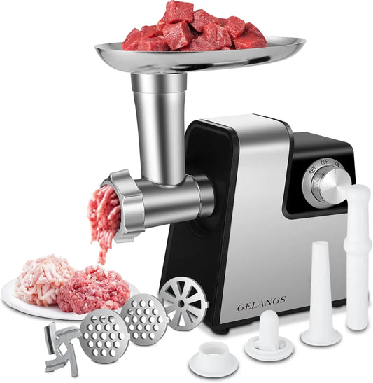 350W Electric Meat Grinder With Sausage Stuffer Tubes Kubbe Kit