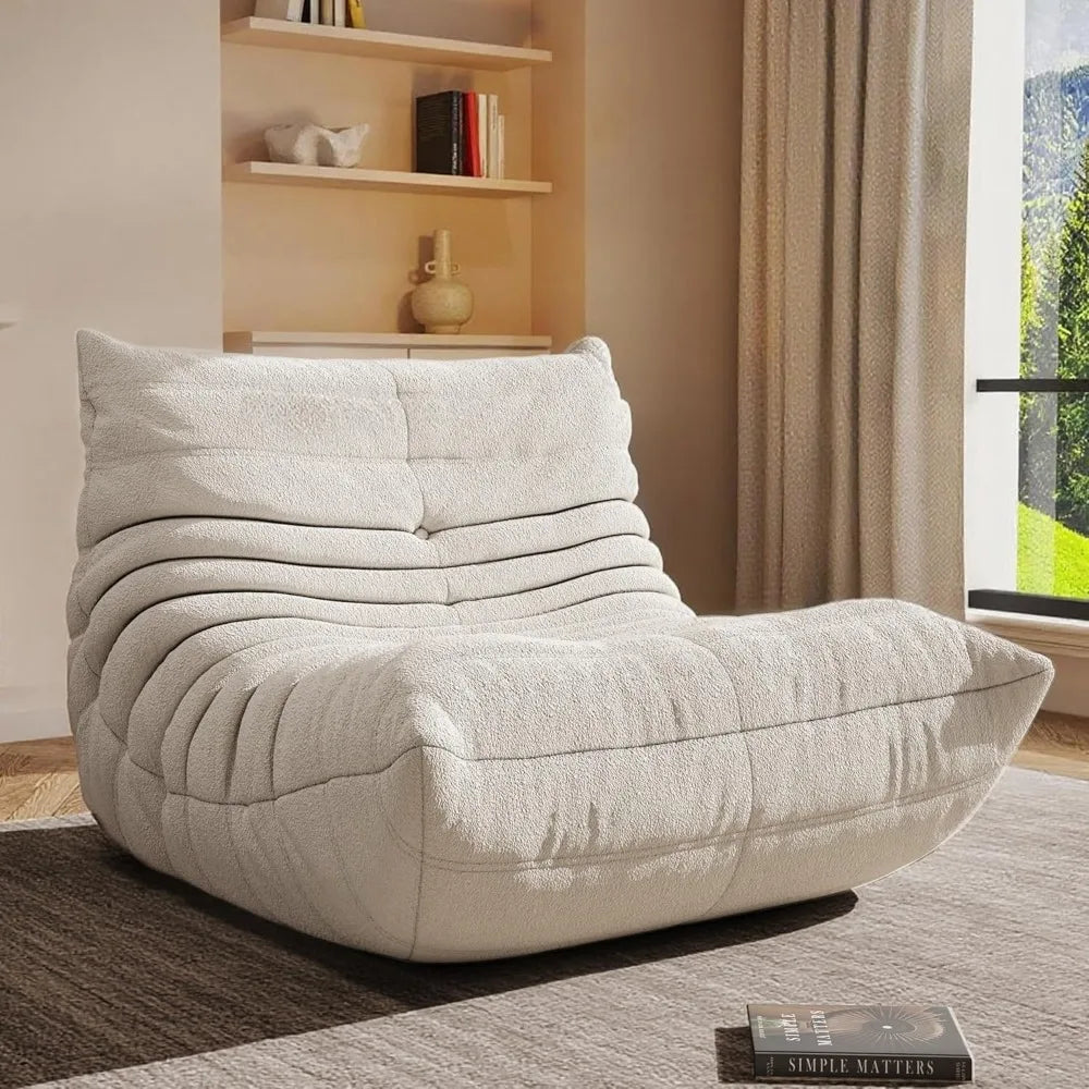 Bean Bag Chair Oversized Memory Foam Filled For Living Room Fireside Comfort