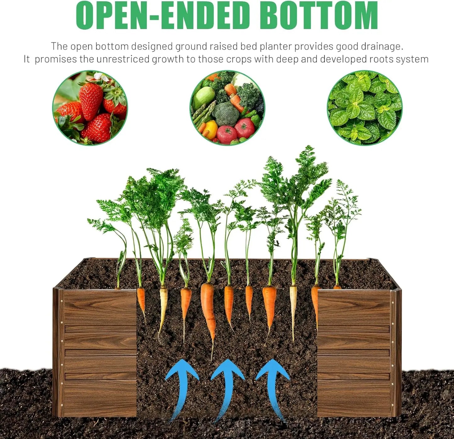 Galvanized Raised Garden Beds 2 Pack For Vegetables Flowers Herbs