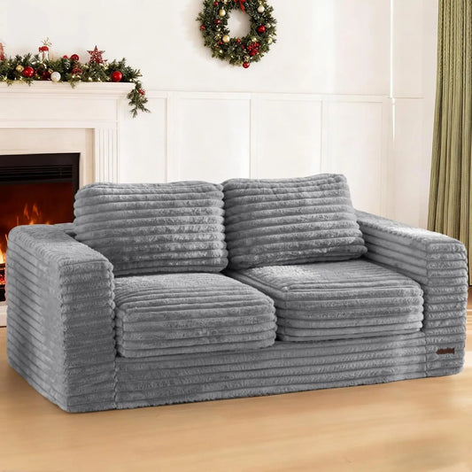 Bean Bag Sofa With Pillows And Armrests