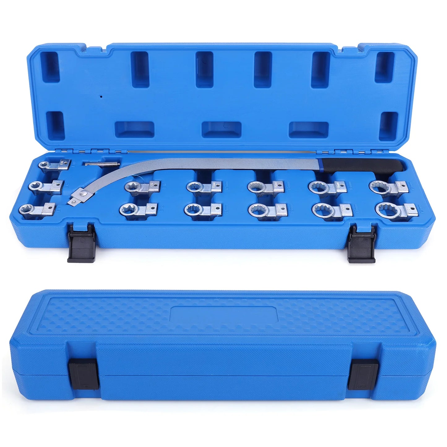 15PCS Auxiliary Belt Tensioner Pulley Wrench Set Screw Removal Tool Idler Pulley Adjustment Wrench Fit for Most Vehicle Types