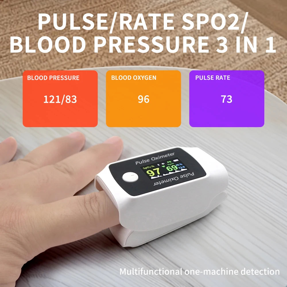 Schbit Compact Finger Blood Pressure And Oxygen Monitor