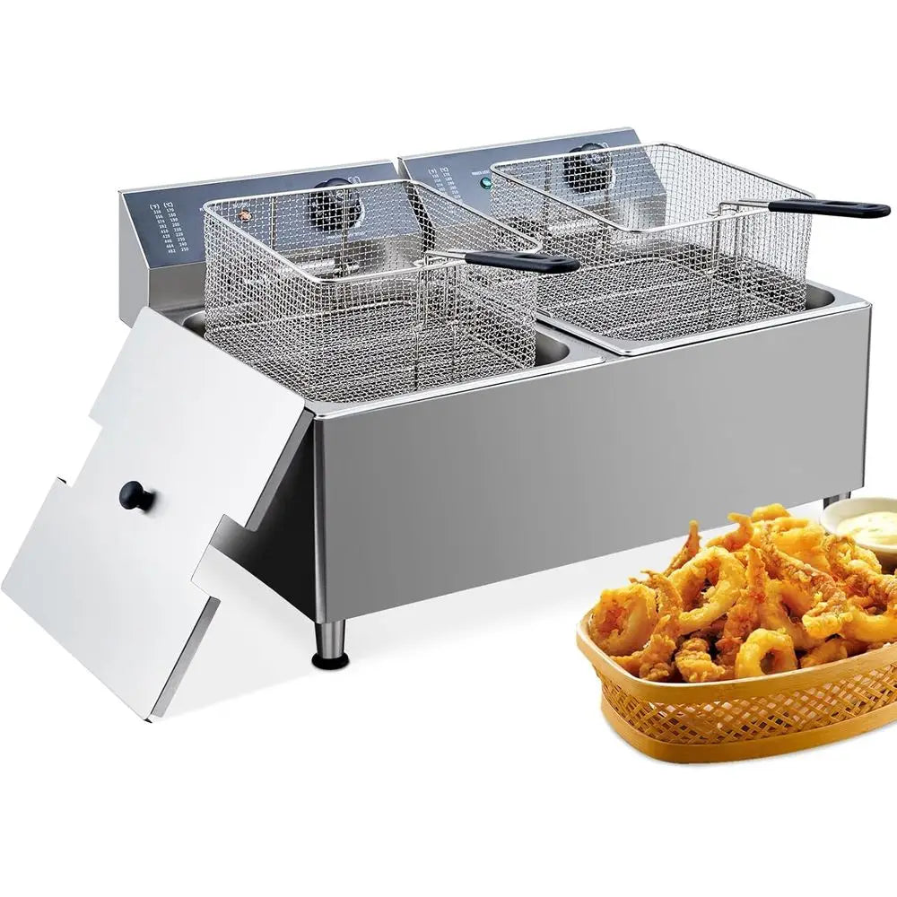 RBXC Twin Electric Deep Fryer With Two Baskets