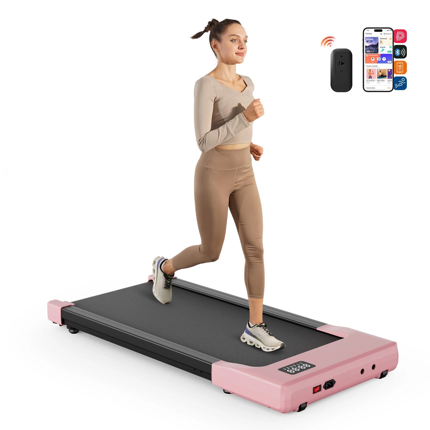 Superun Walking Pad Under Desk Treadmill 2.5HP With Wireless Remote