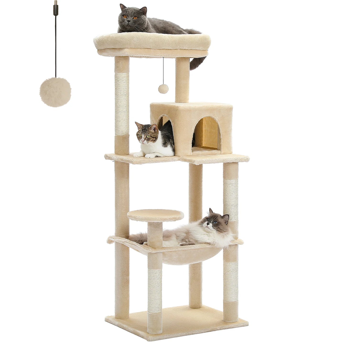 PAWZ Road Five Level Cat Tree Indoor Cat Tower Sturdy