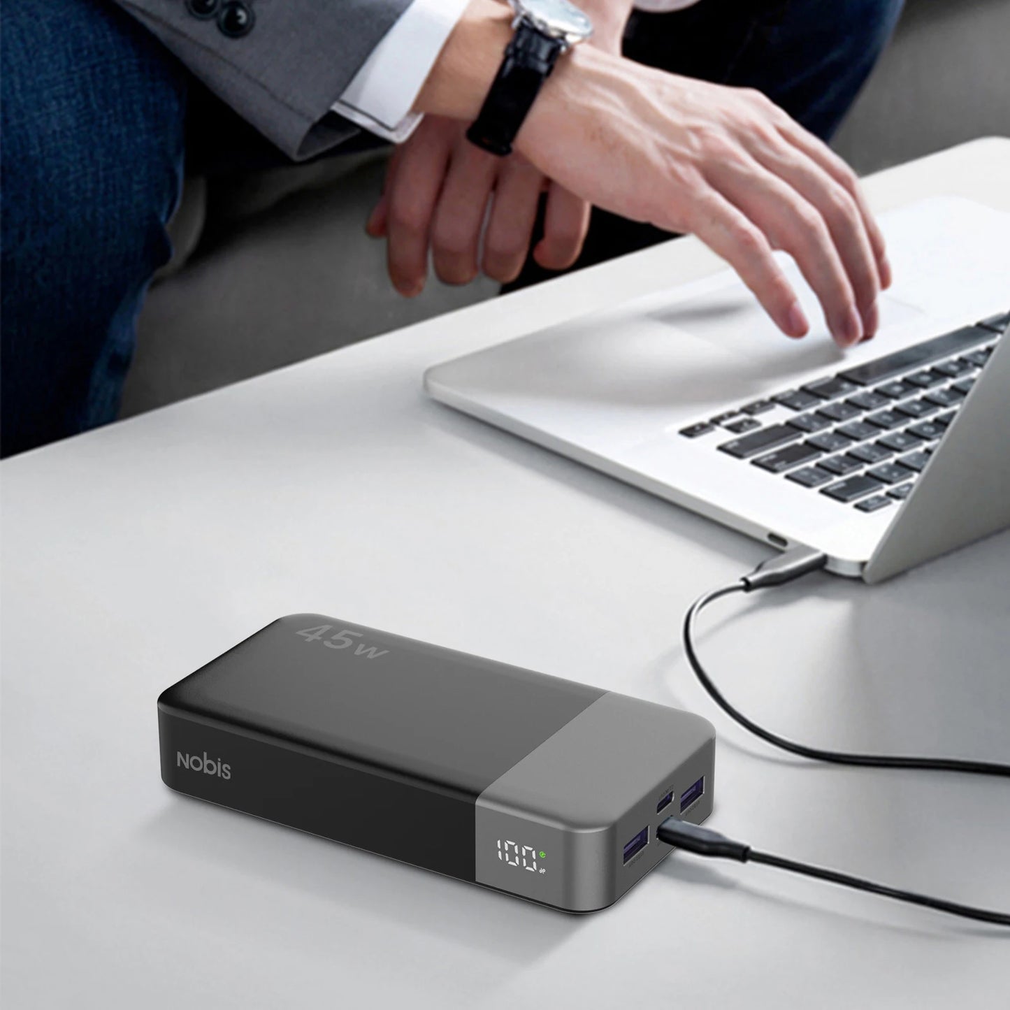 NOBIS 20000mAh Power Bank 45W Fast Charge With LED Display