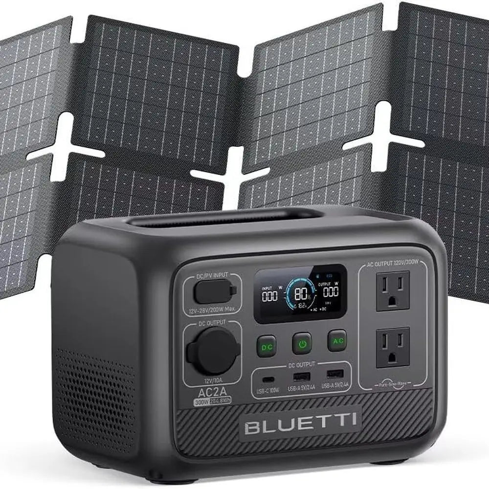 AC2A Solar Generator 204Wh Battery Backup With 600W Output