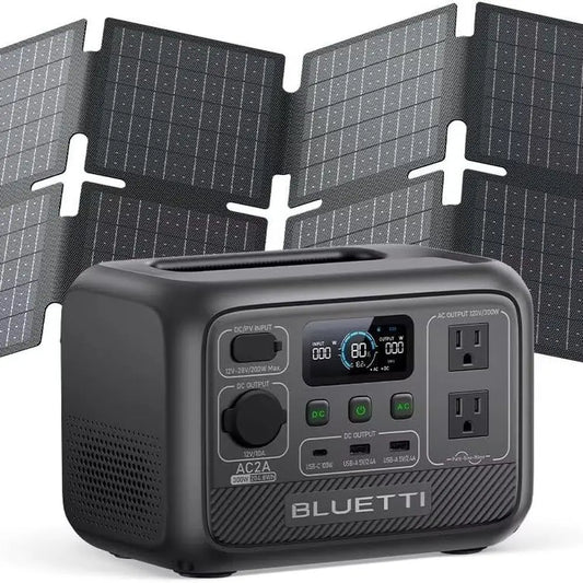 AC2A Solar Generator 204Wh Battery Backup With 600W Output