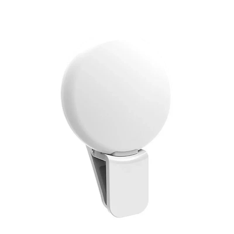 DUTRIEUX Mini Phone LED Ring Light Clip Selfie Fill Light