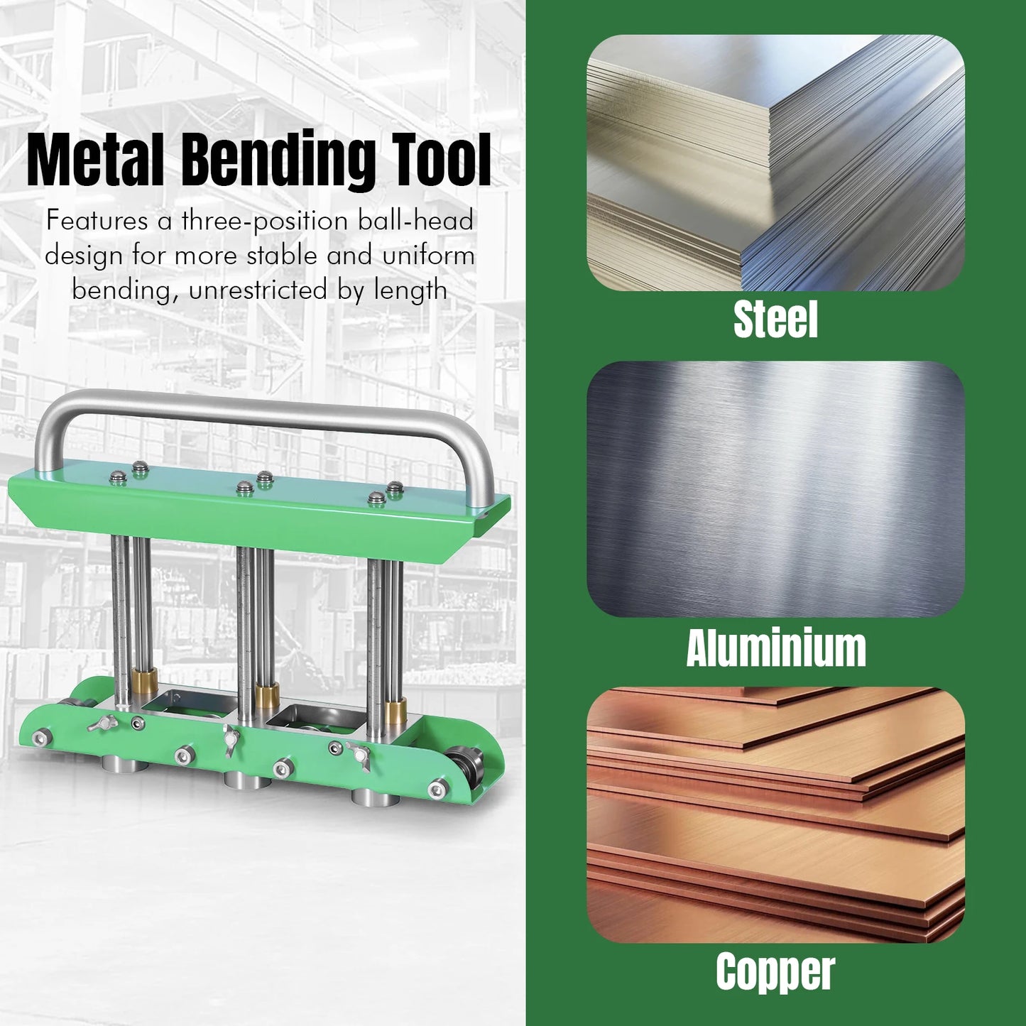 NONEDIY Sheet Metal Bending Wear-Resist Plate Folding Tool