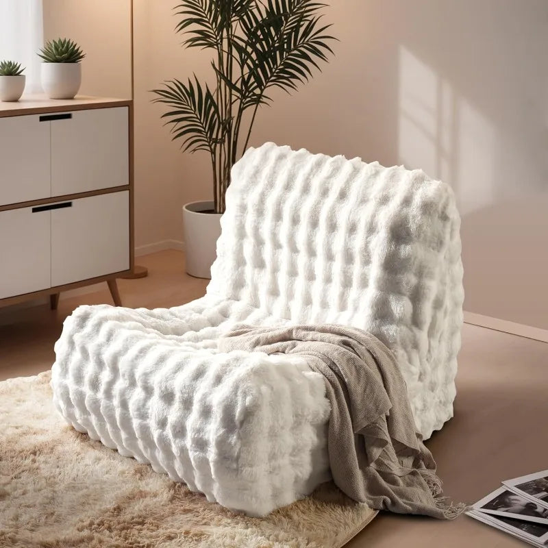 Bean Bag Chair For Adults Fluffy Lounger For Home Dorm
