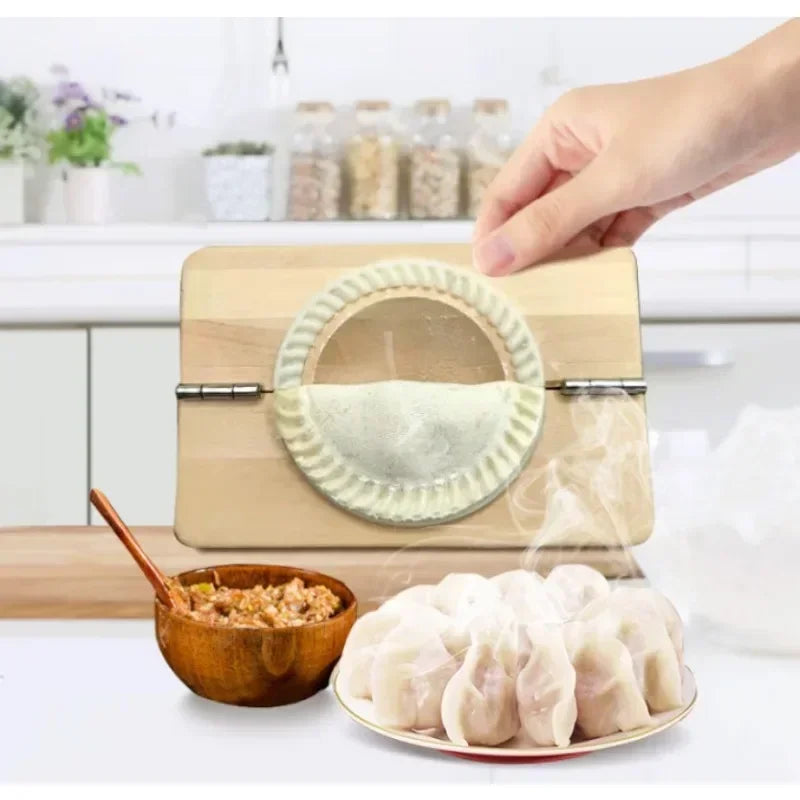 Home Kitchen Dumpling Mould Wood Press Kit For Dumpling Making