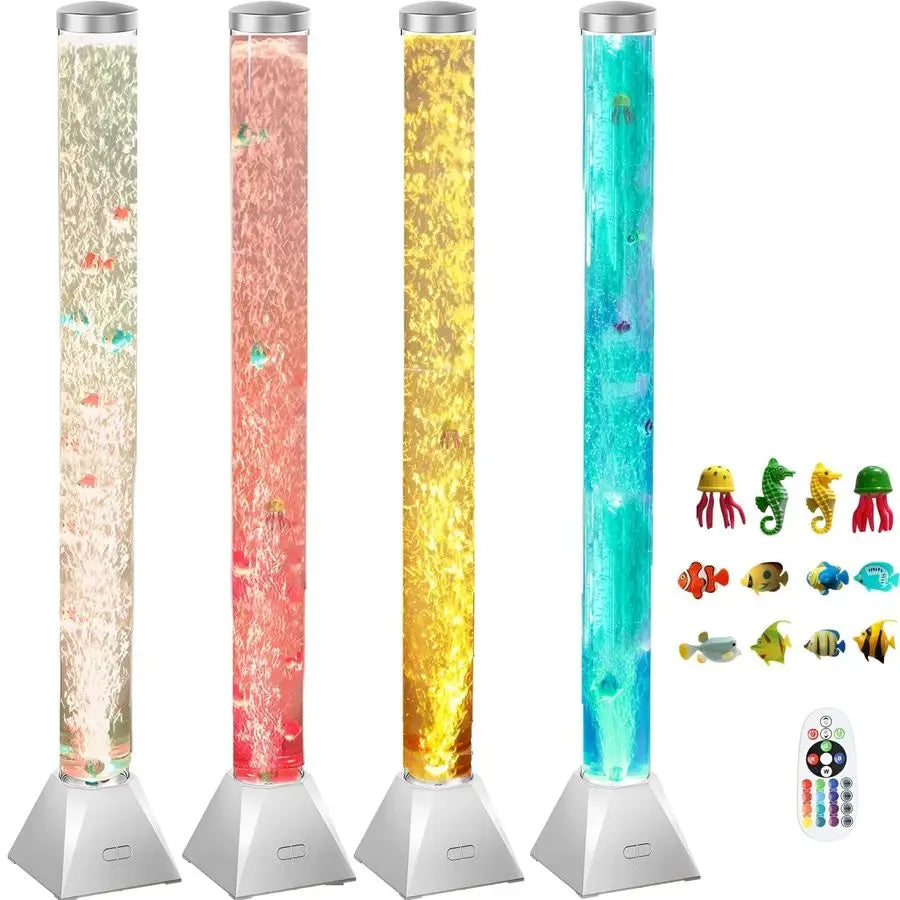 Sensory Bubble Tube Floor Lamp For Calming Ambience And Mood Light