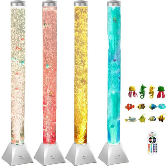 Sensory Bubble Tube Floor Lamp For Calming Ambience And Mood Light