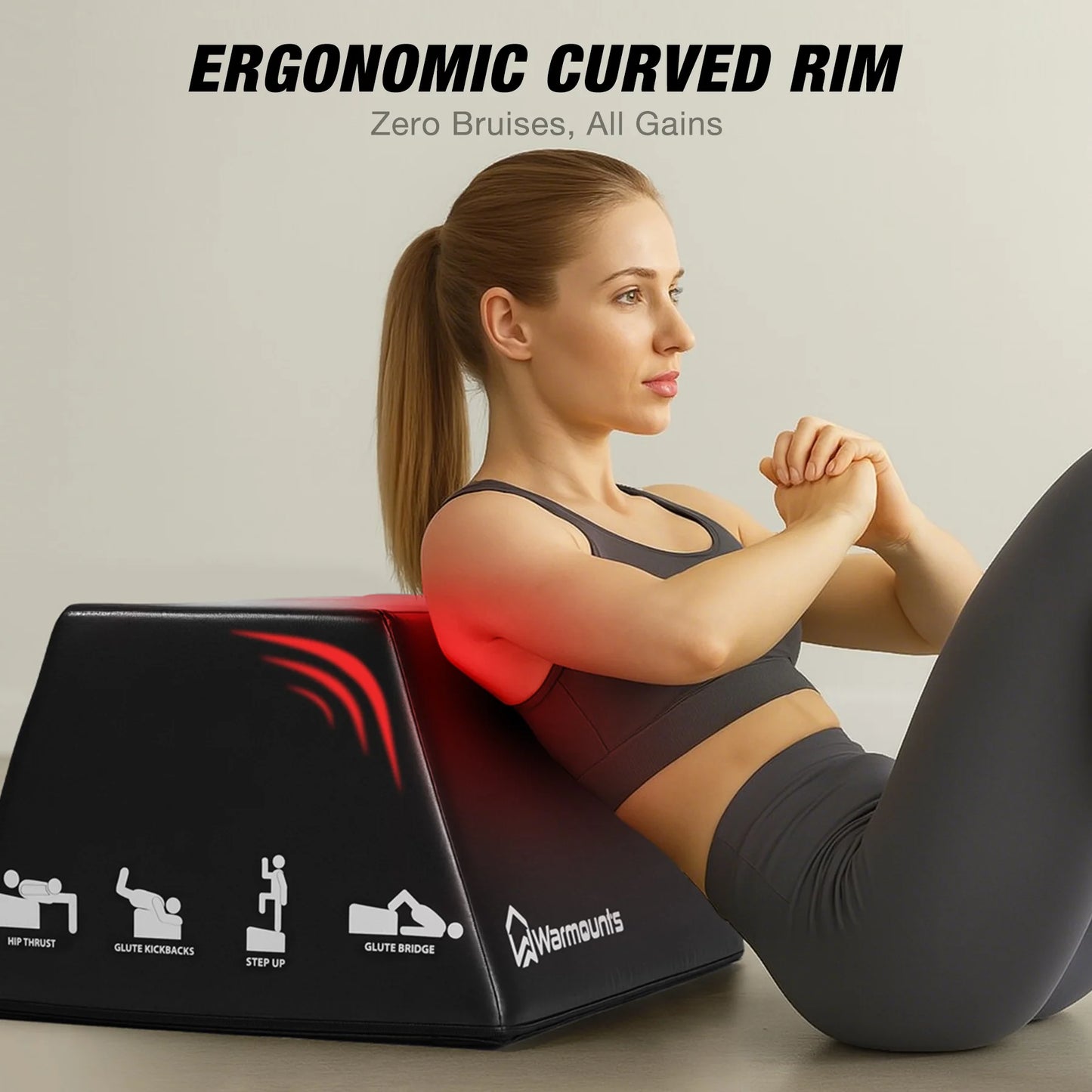 Warmounts Hip Thrust Box Multi-functional Gym Training Equipment Leg Press Core Workout Fitness Exercise Home Gym Squat Machine.