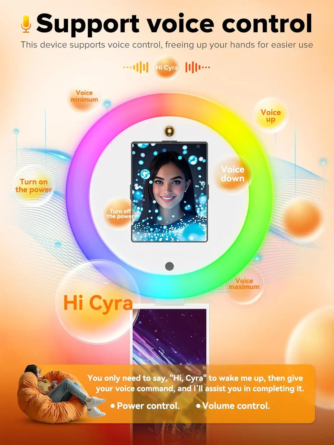 Neson Portable iPad Photo Booth With RGB Ring Light