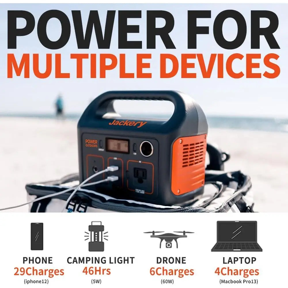 Portable Power Station 290Wh 110V 200W Pure Sine Wave