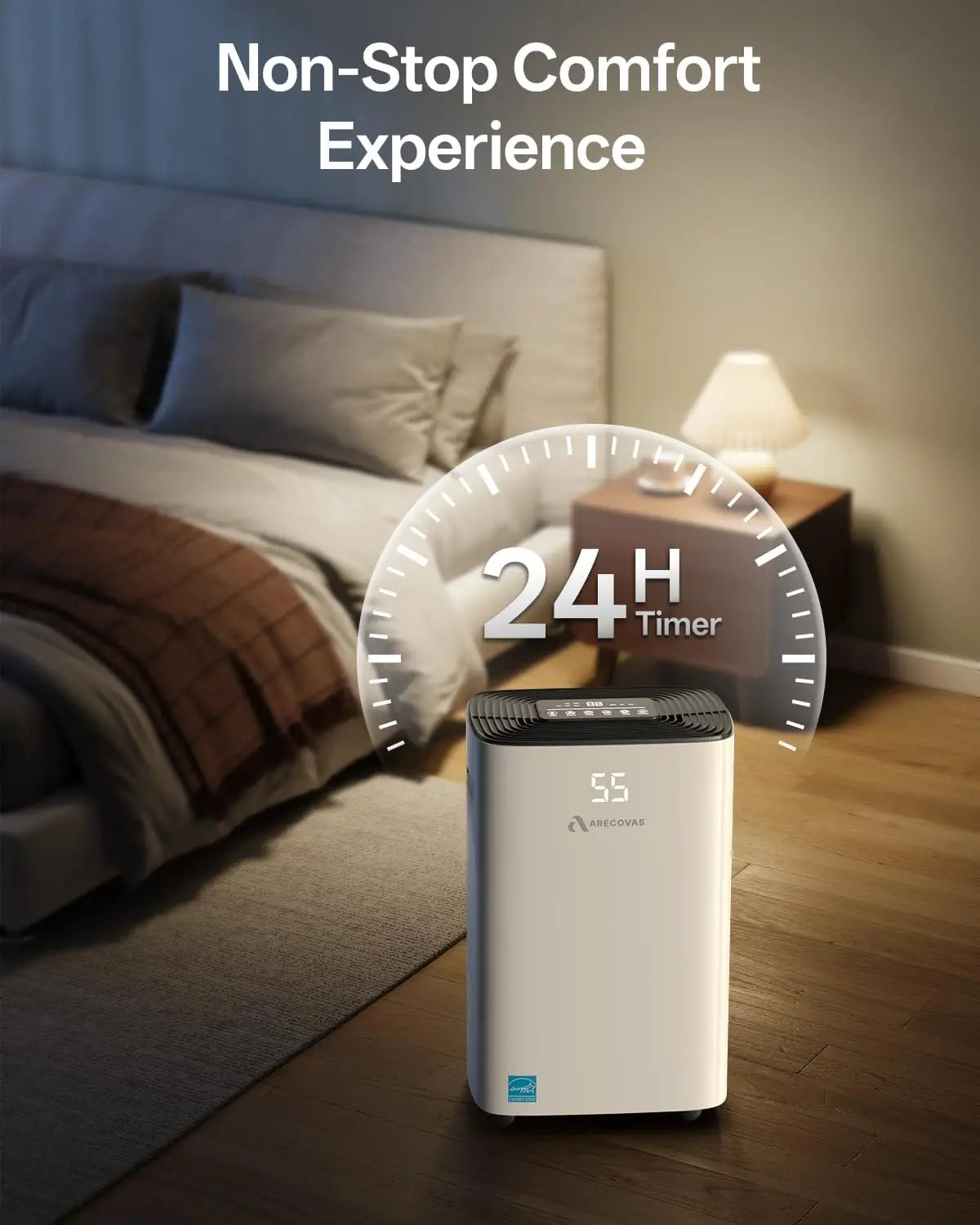 XMSJ Dehumidifier Basements And Large Rooms With Drain