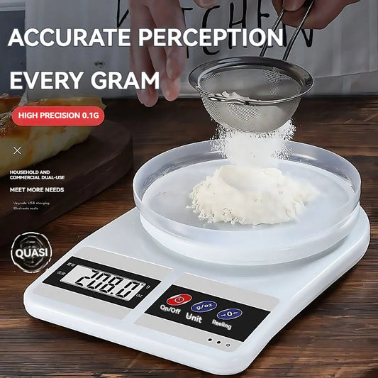 Digital Kitchen Scale With Rechargeable Battery For Precise Baking