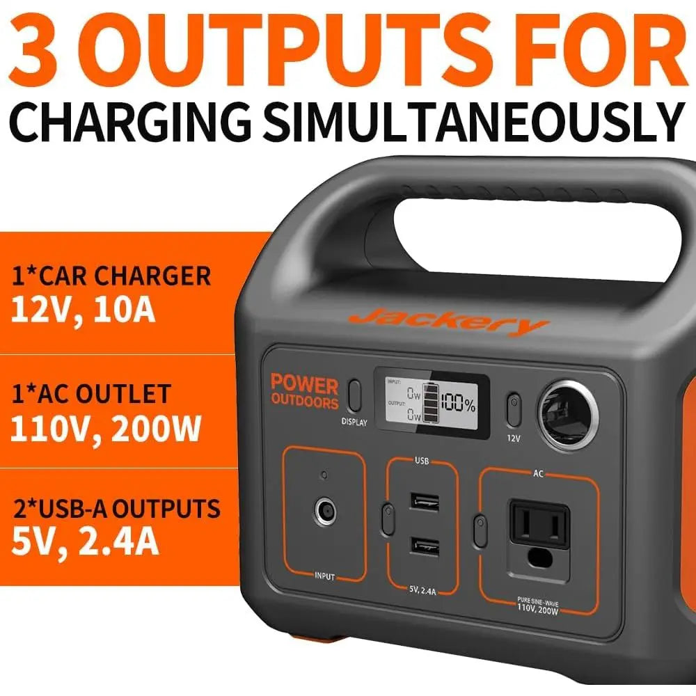 Portable Power Station 290Wh 110V 200W Pure Sine Wave