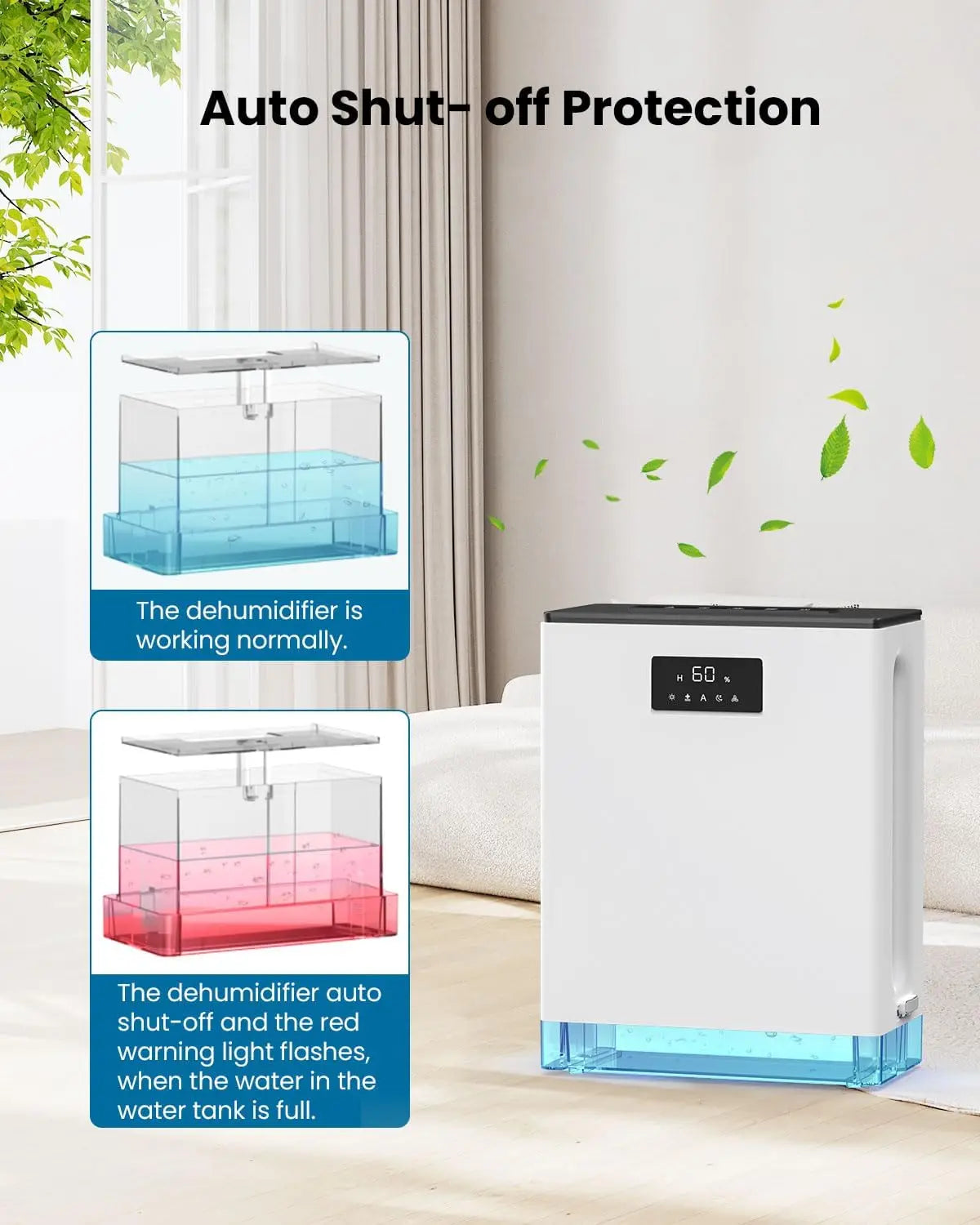 KinseiBeauty Dehumidifier For Home With Auto Shut Off