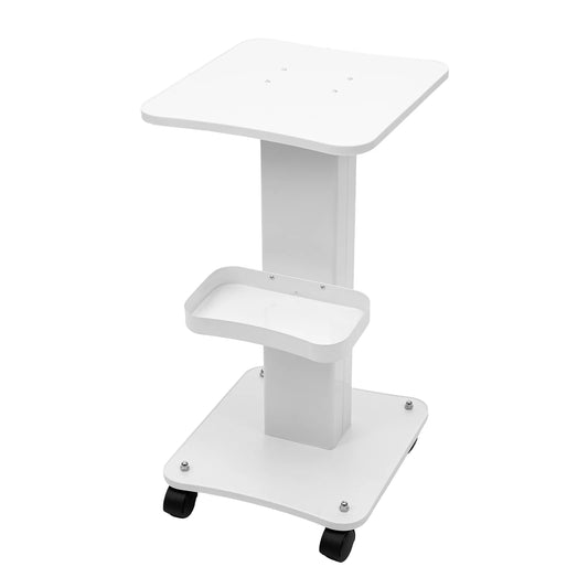 ABS Beauty Salon Trolley Simplicity Pedestal Rolling Cart 40Kg