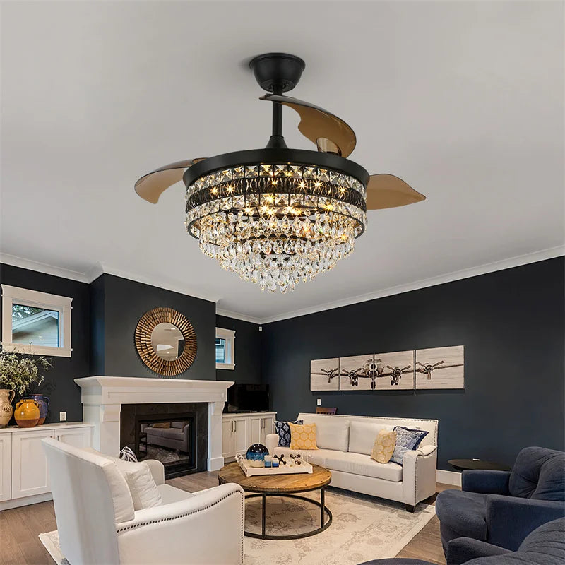 GreeLustr Modern Smart Ceiling Fan With LED Light And Remote