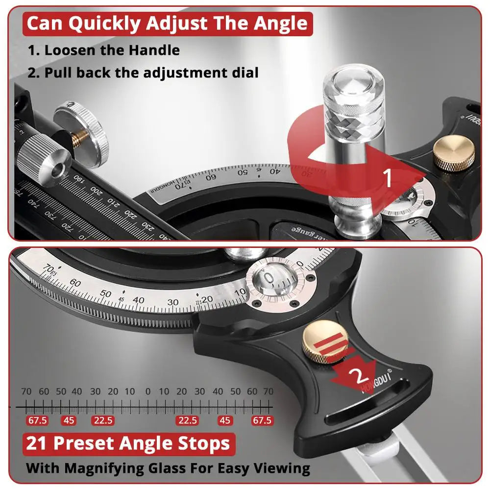 NASUMDIY Miter Gauge With Extended Fence For Table Saw Router