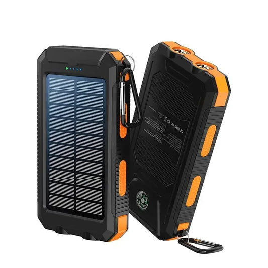 10000mAh Solar Power Bank 4-In-1 Fast Charge LED Light