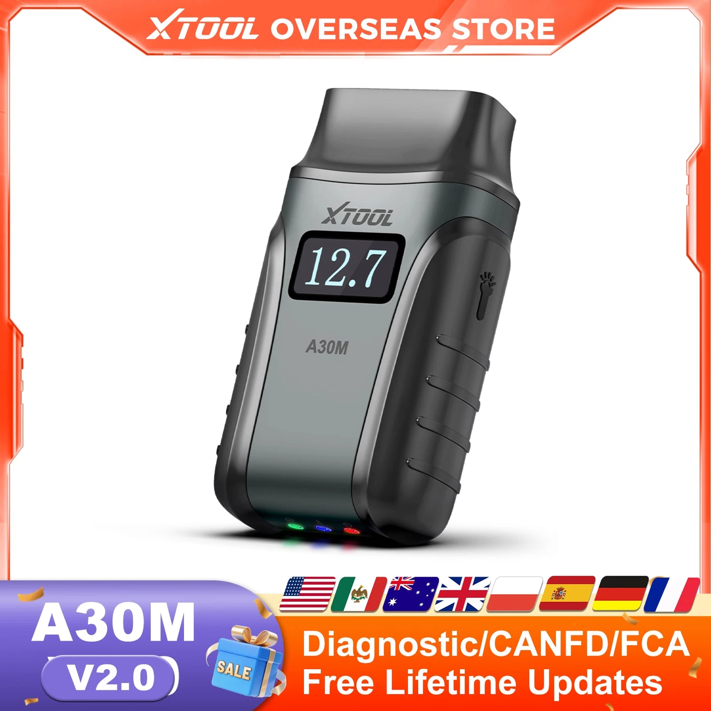 XTOOL A30M V2.0 Full System Diagnostic Tool Bidirectional Scanner