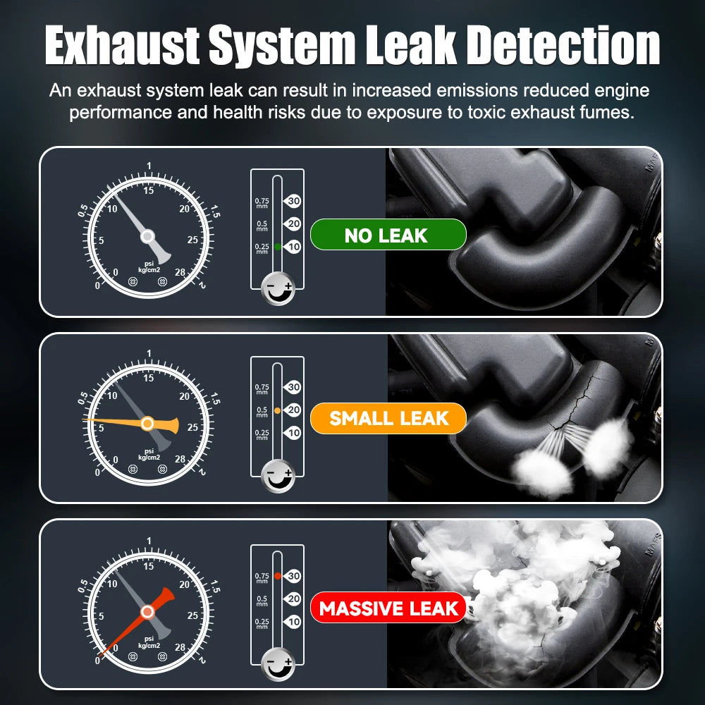 FOXWELL SD203 Smoke Machine Automotive EVAP Smoke Leak Tester Built-in Air Pump Dual Mode Car Pipe Leakage Diagnostic Tester