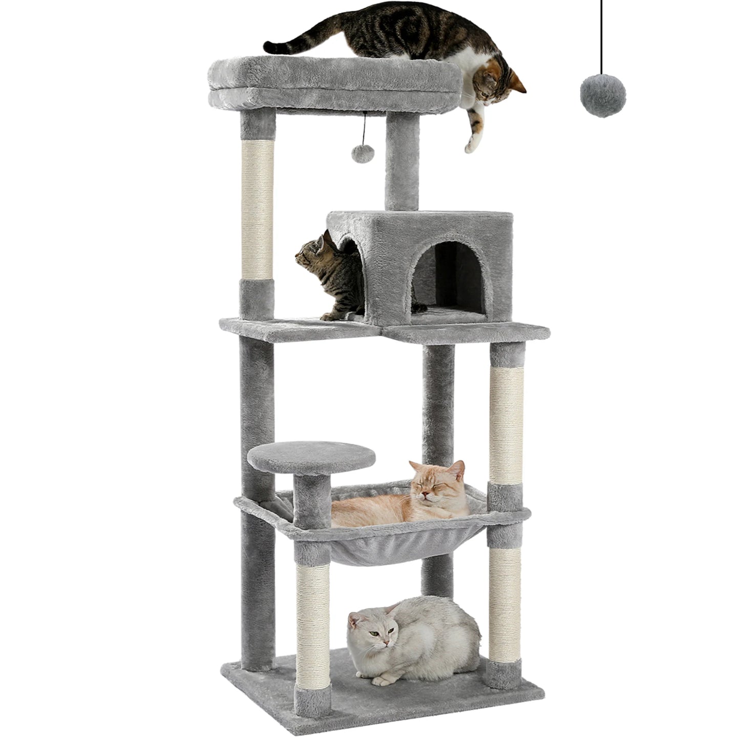 PAWZ Road Five Level Cat Tree Indoor Cat Tower Sturdy