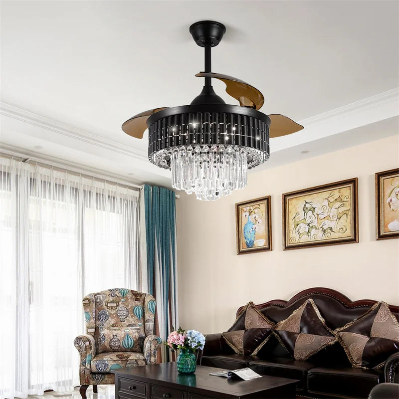 GreeLustr Modern Smart Ceiling Fan With LED Light And Remote